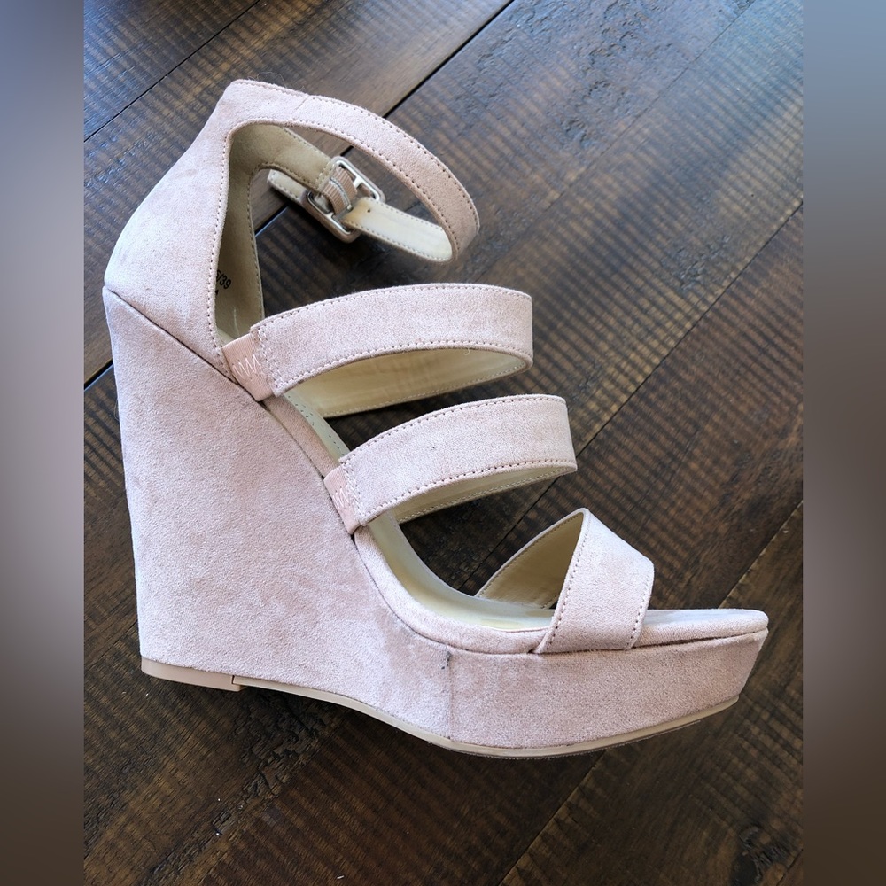 Blush Chinese Laundry Wedges
